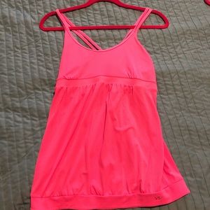 Victoria secret VSX cross back tank pink large L